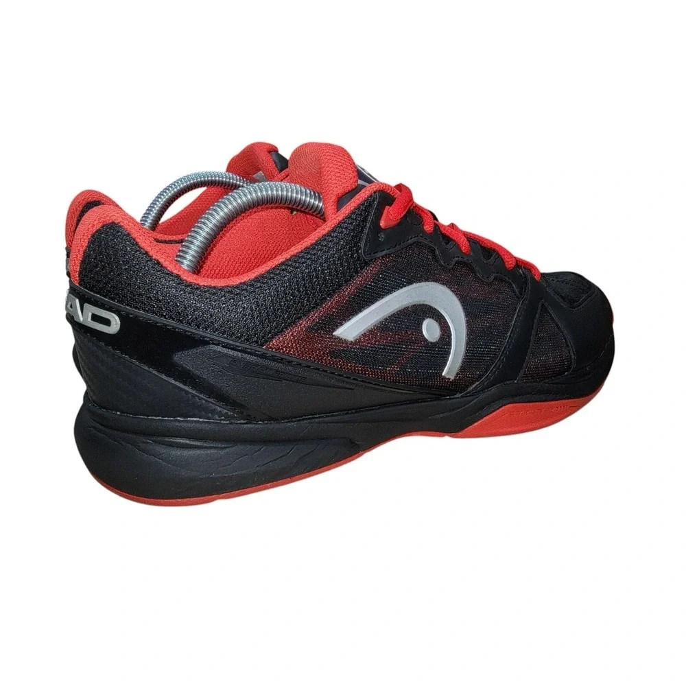 Head Revolt RVRD Men's Size 9.5 Black Red Indoor Court‎ Pickleball Tennis Shoes